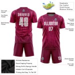 Maglia da calcio personalizzata Crimson White Away Sublimation