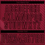 Maglia da calcio personalizzata Crimson Black Geometric Shapes Sublimation
