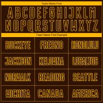 Maglia da calcio personalizzata con stampa a sublimazione marrone-oro