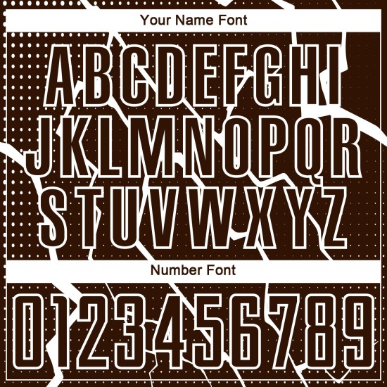 Maglia da calcio personalizzata con sublimazione Brown White Lightning