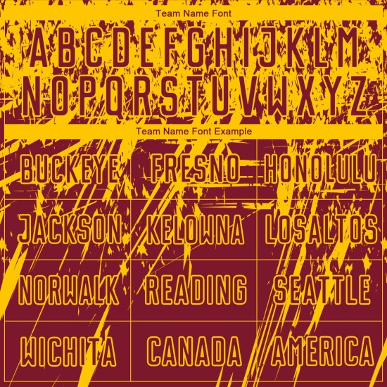 Maglia da calcio personalizzata Crimson Yellow Sublimation